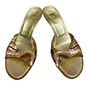 Vintage Casadei sequin Kitten heels